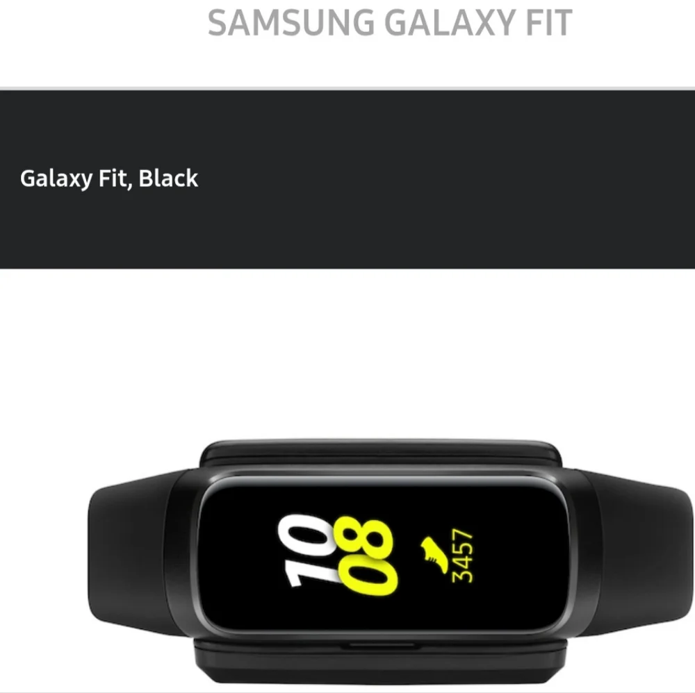 Samsung Galaxy Fit Black Smart Band With Charger - Picture 1 of 5